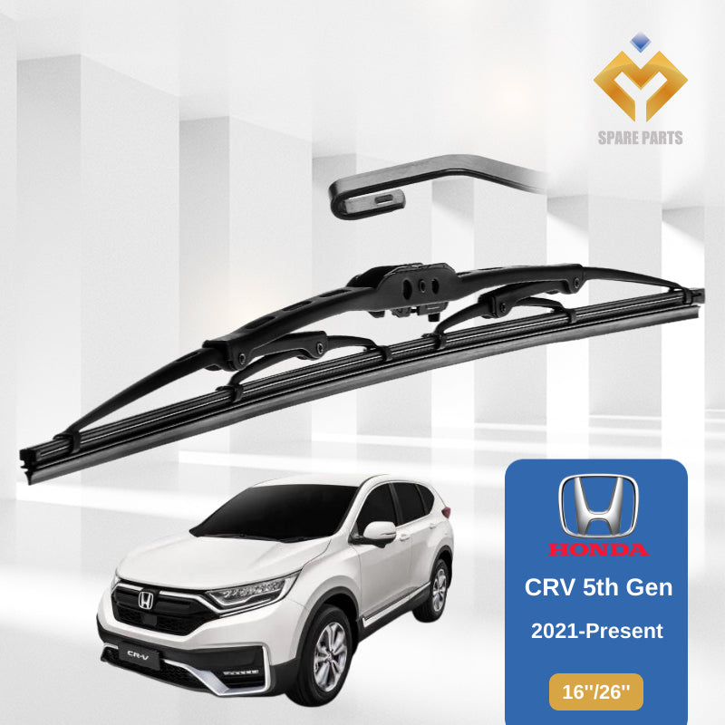 Honda CRV 3rd 4th 5th Gen 1set 16"+26"GradeA Premium Rubber Car Wiper Metal U Hook