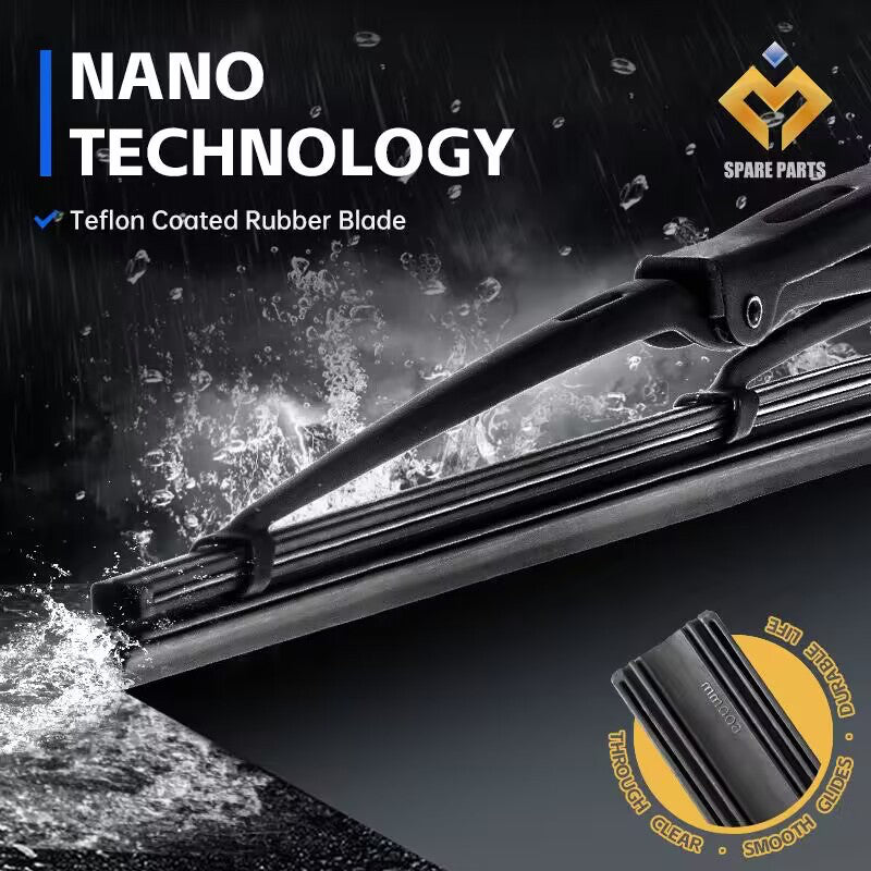 Toyota Prius (XW30/XW50)1set 16"+26"GradeA Premium Rubber Wiper Metal U hook