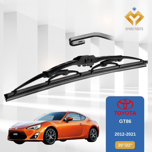 Toyota GT86/GR86 1set 20"+22"GradeA Premium Rubber Car Wiper Metal U hook