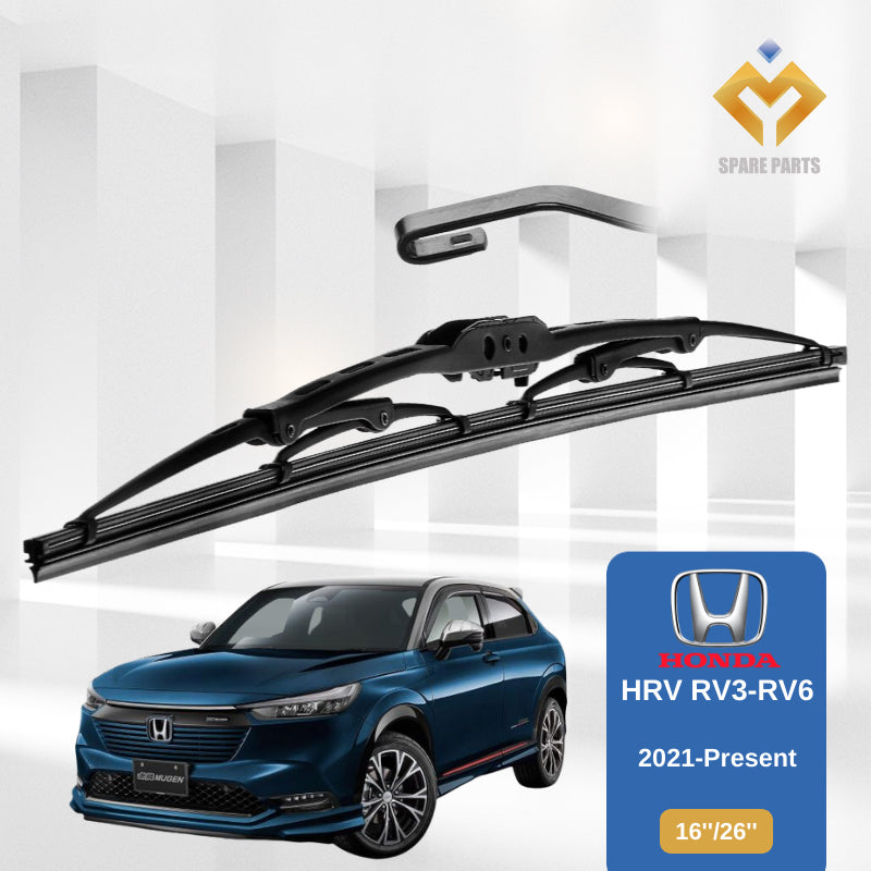 Honda HRV RU RV 1set 16"+26"GradeA Japan Tech Premium Rubber Car Wiper Metal Universal Hook