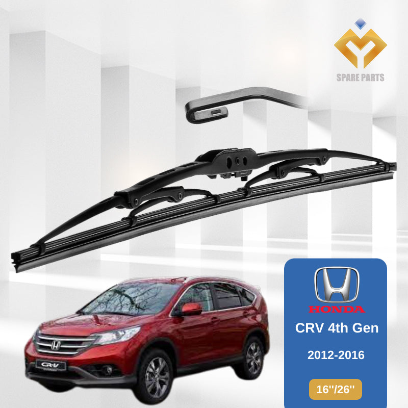 Honda CRV 3rd 4th 5th Gen 1set 16"+26"GradeA Premium Rubber Car Wiper Metal U Hook
