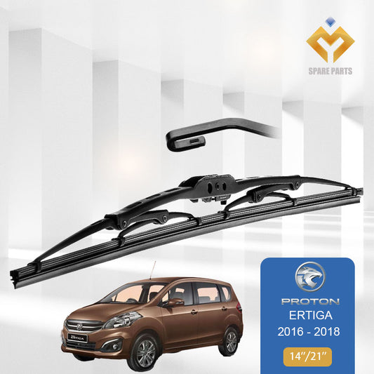 Proton Ertiga 1set 14"+21"Grade A Premium Rubber U Hook Car Wiper
