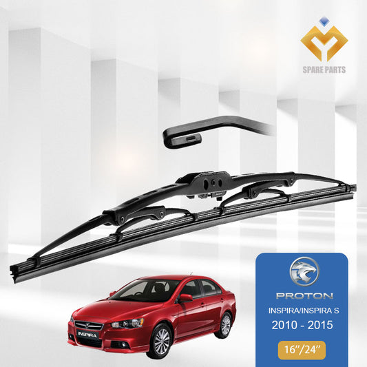 Proton Insprira InspiraS 2010-2015 1 set 16"+24"Grade A Premium Rubber Car Wiper U Hook