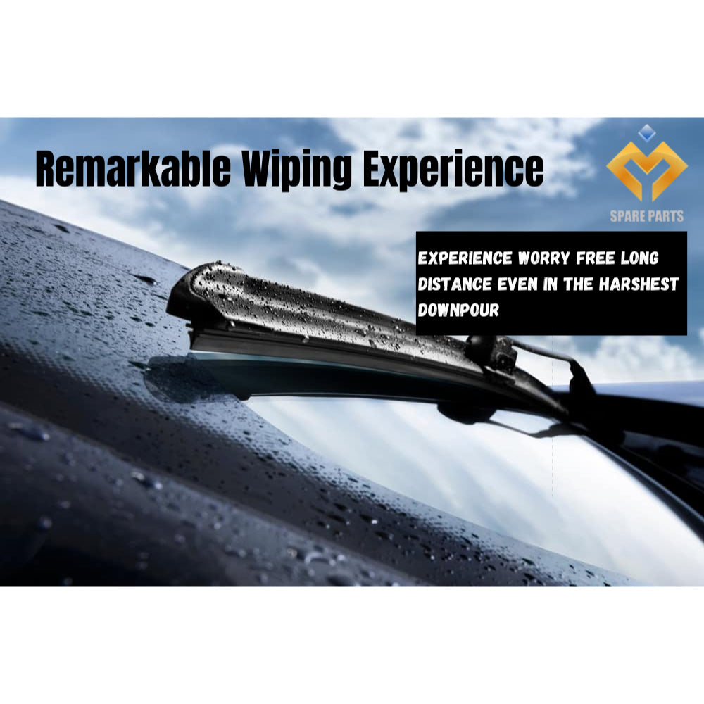 Hyundai Atos Facelift 2003-2014 Premium Quality Japan Tech Car Wiper 1set 17"+20" U Hook-Includes Free Microfibre Cloth!