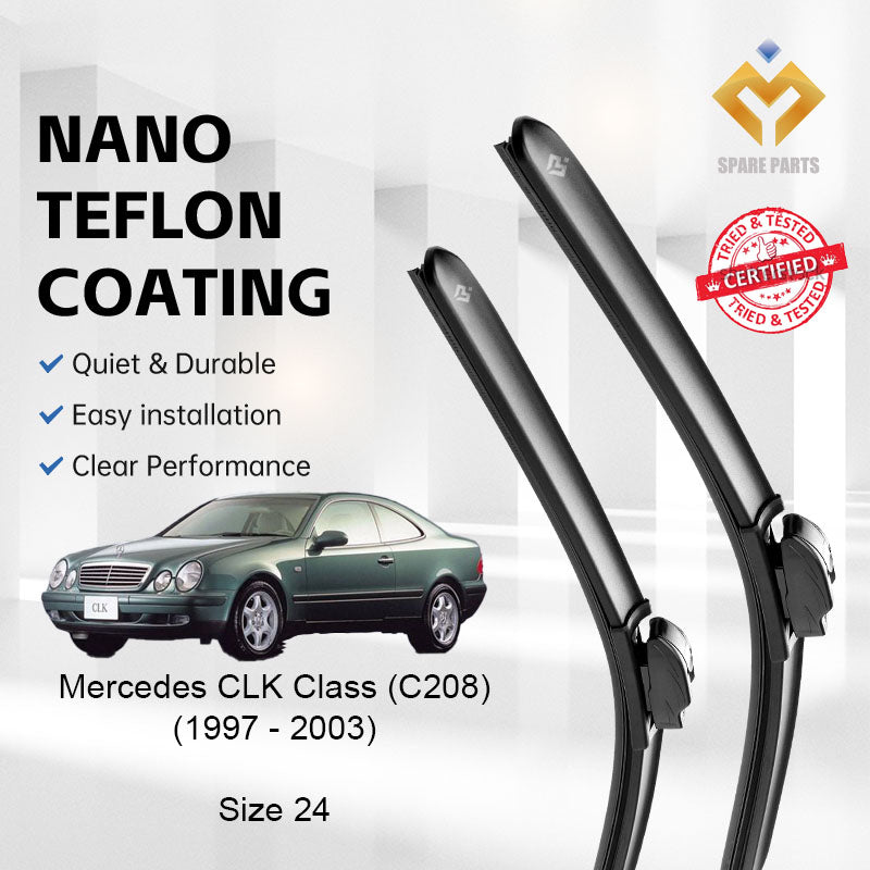 Mercedes CLK Class C208 A208 1996-2003 Premium Quality Japan Tech Car Wiper 1 pc 24" U Hook