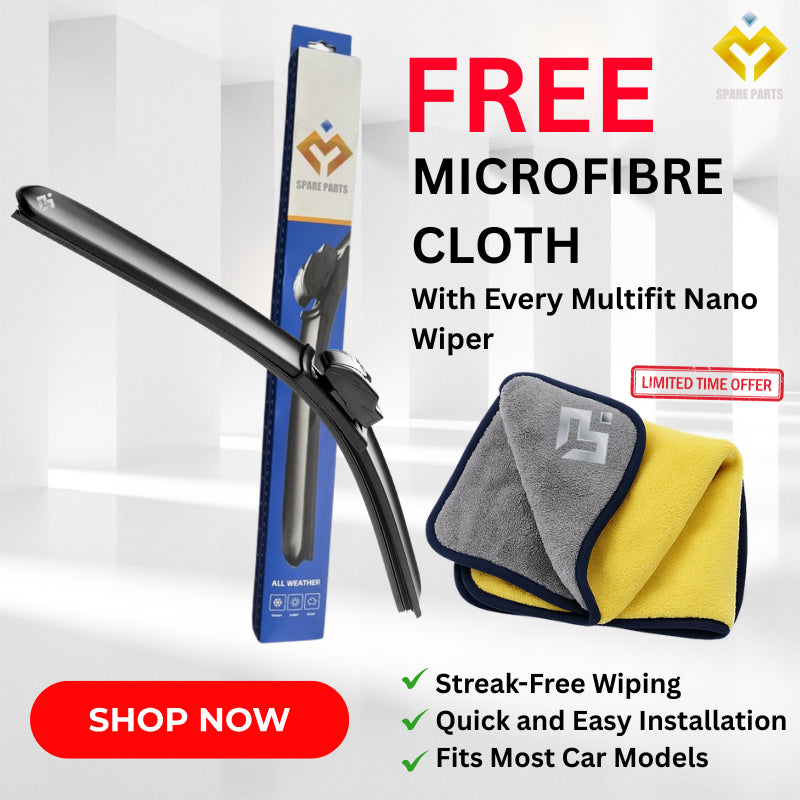 Prius ZVW60 2024 - Present Premium Japan Tech Car Wiper Accessories 14”+28” Type 02 Clip- Includes Free Microfibre Cloth