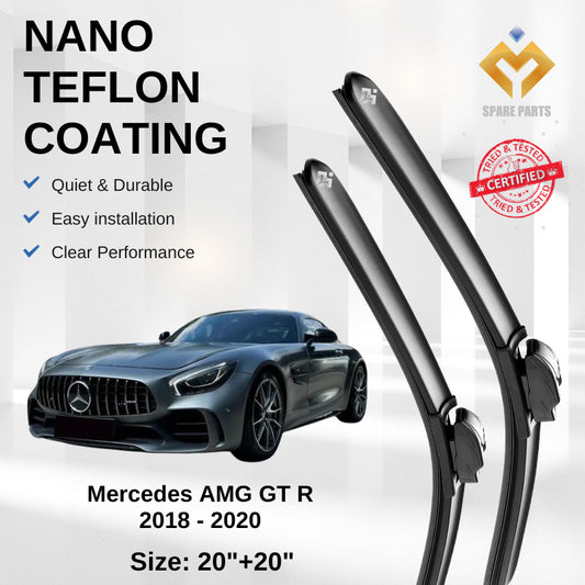 Mercedes AMG GT R 2018-2020 Premium Japan Tech Car Wiper Accessories 20”+20” Type 3/8/11 Clip- Includes Free Gift