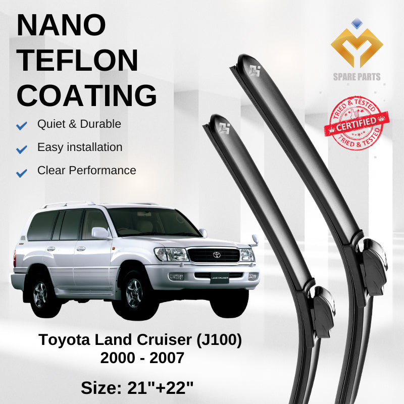Toyota Land Cruiser J100 J200 Premium Japan Tech Car Wiper Accessories 21”+22” Universal Hook–Includes Free Gift!