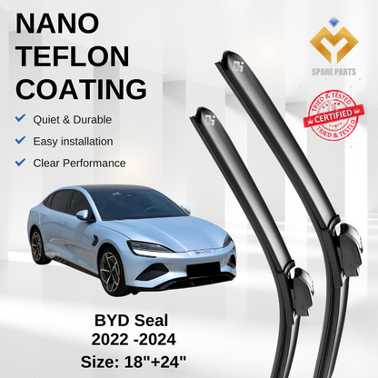 BYD Seal (2022 - 2024) Premium Quality Windscreen Wiper 18"+24", Type 04