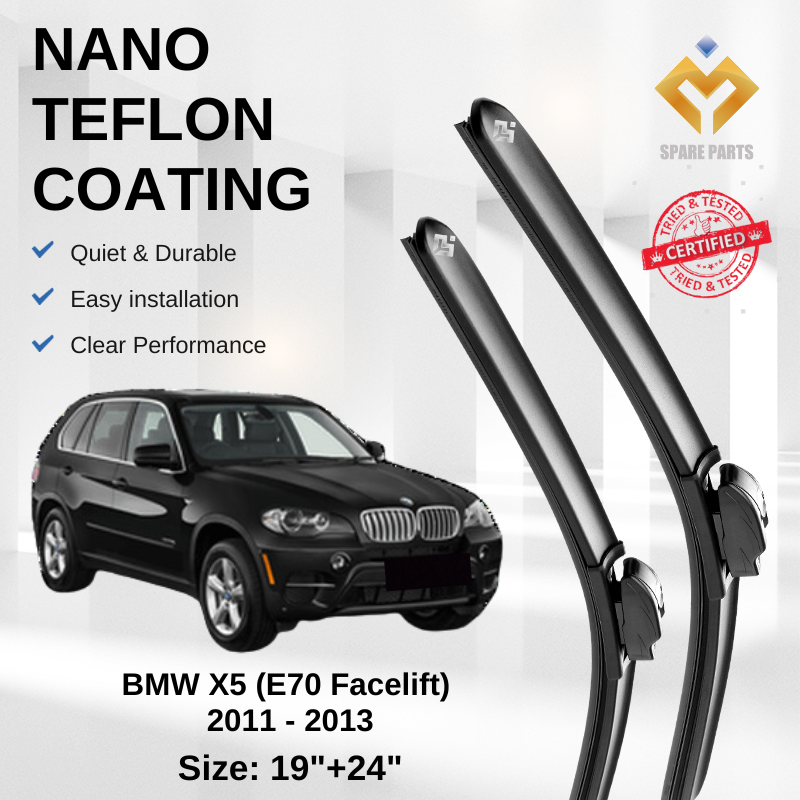 BMW X5 E70 Facelift 2011-2013 Premium Japan Nano Tech Car Wiper