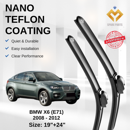 BMW X6 E71 2008-2012 EV 2025 Premium Japan Nano Tech Car Wiper