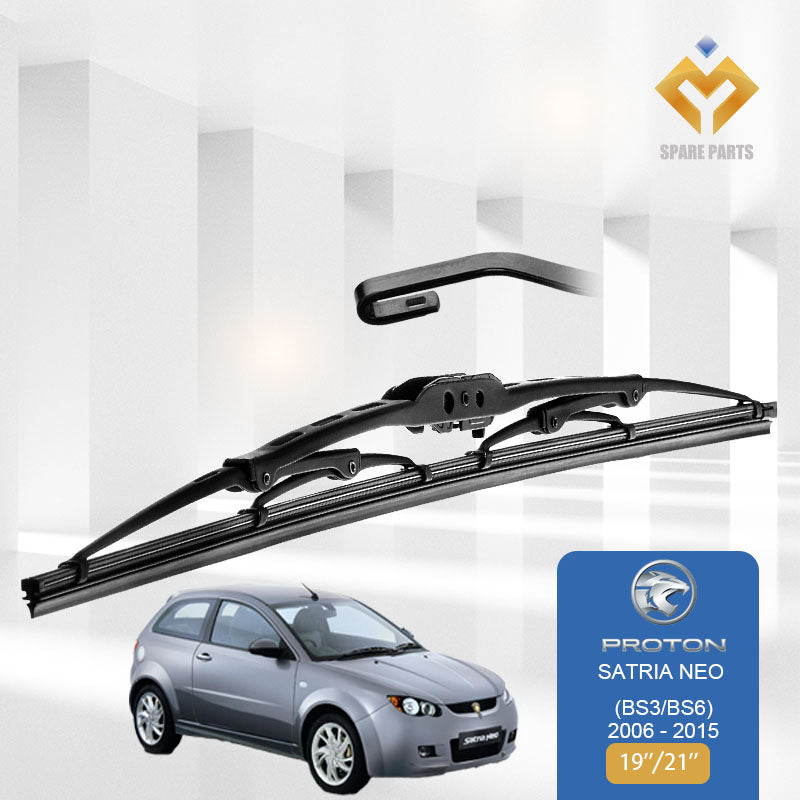 Proton Waja Perdana SatriaNeo 1 set 19"+21 Grade A Premium Rubber Wiper