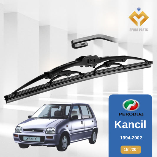 Perodua Kancil 1set 16"+18" GradeA Premium Rubber Japan Tech Metal Car Wiper Universal Hook