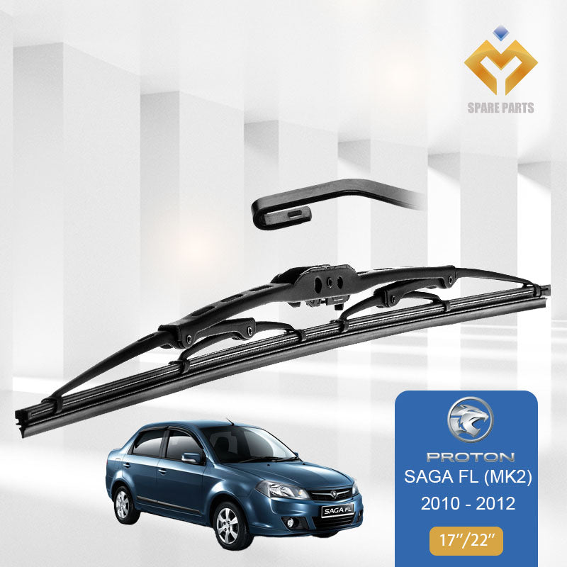 Proton Saga BLM/FL/FLX Year 2008-Present-1 set 17''+22'' U hook Grade A Rubber Wiper