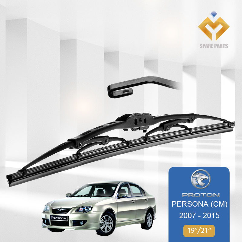 Proton Gen2 Persona 1set 19"+21"Grade A Premium Rubber Wiper U Hook
