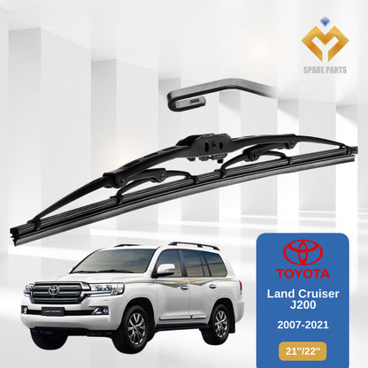 Toyota Land Cruiser (J100/J200) 1set 21"+22"GradeA Premium Rubber Wiper Metal U Hook