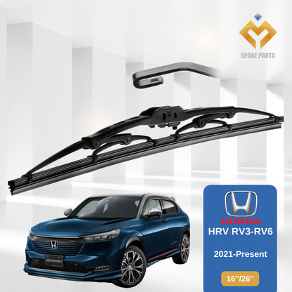 Honda HRV RU RV 1set 16"+26"GradeA Japan Tech Premium Rubber Car Wiper Metal Universal Hook