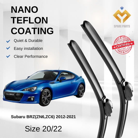 Subaru BRZ Premium Quality Japan Tech Car Wiper Accessories 20"+22" Universal Hook-Include Free Microfibre Cloth