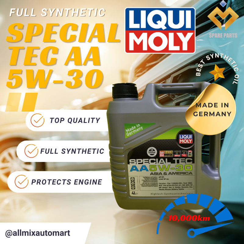 Fuel Efficient, Long Life Liqui Moly Special Tec AA 5w-30 Engine Oil + Bosch Filter Combo Set