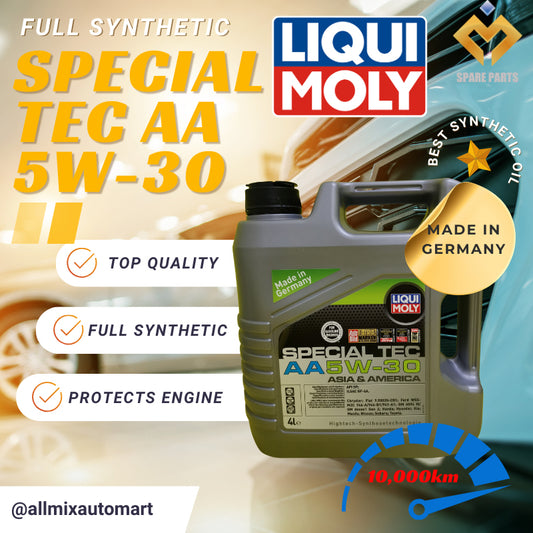 Fuel Efficient, Long Life Liqui Moly Special Tec AA 5w-30 Engine Oil + Bosch Filter Combo Set