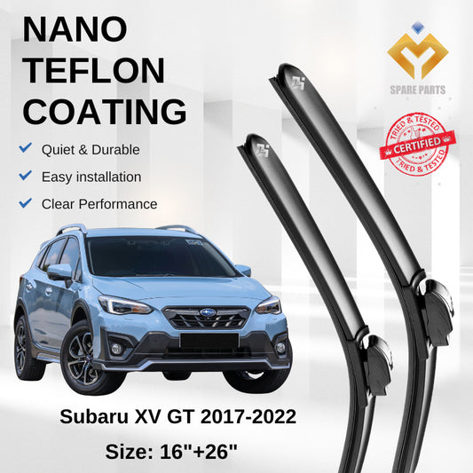 Subaru XV GT 2017-2022 Premium Japan Tech Car Wiper 16”+26” Type 12 Clip-Free Microfibre Cleaning Cloth