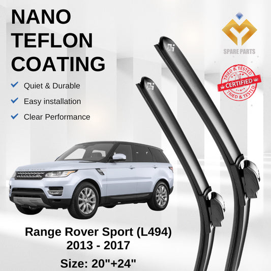 Range Rover Sport 2013-2017 (L494) Premium Japan Tech Car Wiper Accessories 20”+24” Universal Hook–Includes Free Gift