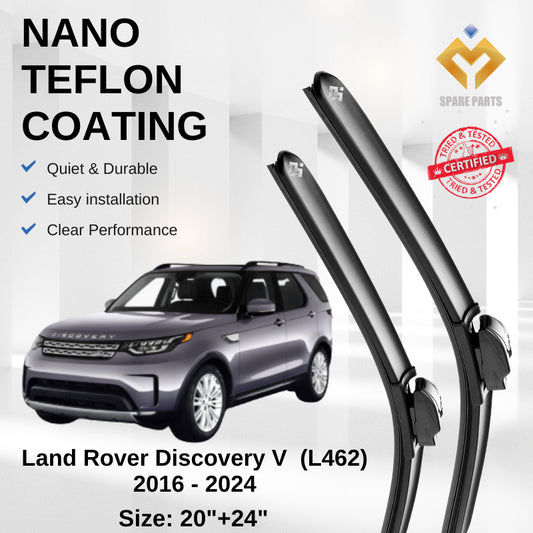 Land Rover Discovery V (L462) Premium Japan Tech Car Wiper Accessories 20”+24” Type 12 Clip- Includes Free Gift!