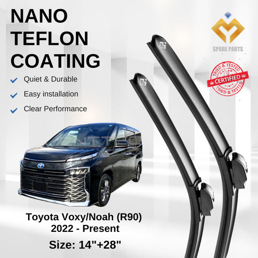 Toyota Voxy/Noah 2022 - Premium Japan Tech Car Wiper Accessories 14”+28” Type 02 Clip- Includes Free Gift
