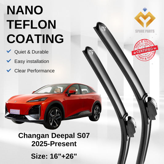 Changan Deepal S07 Premium Japan Tech Car Wiper Accessories 16”+26” Type 01/04 Clip- Includes Free Microfibre  Cloth!