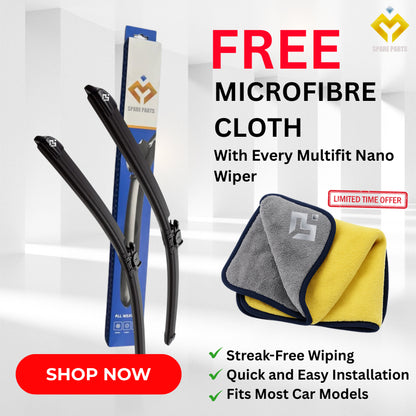 Mercedes S Class W223 2021-Present  Premium Quality Japan Tech Wiper with Spray Nozzle 22"+26" -Includes Free Gift!