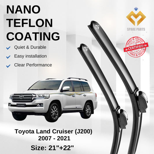 Toyota Land Cruiser J100 J200 Premium Japan Tech Car Wiper Accessories 21”+22” Universal Hook–Includes Free Gift!