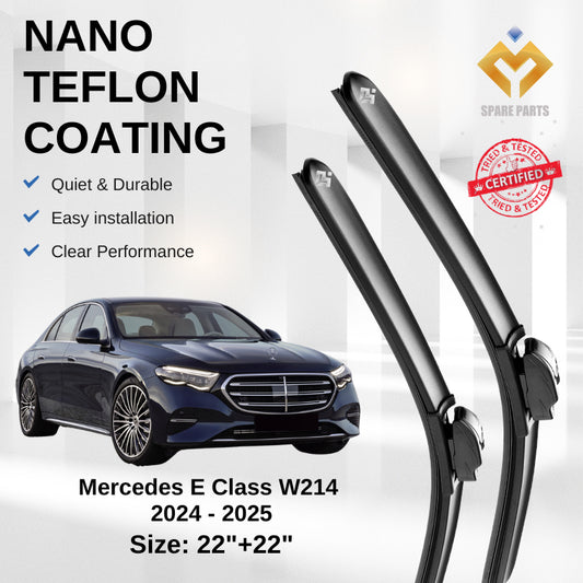 Mercedes W214 2024-2205 Premium Japan Tech Car Wiper Accessories 22”+22” Type 16 Clip- Includes Free Microfibre  Cloth!