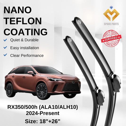 Lexus RX350/500h ALA10/ALH10 Premium Japan Tech Car Wiper Accessories 18”+26” Type 01/04 Clip- Includes Free Gift