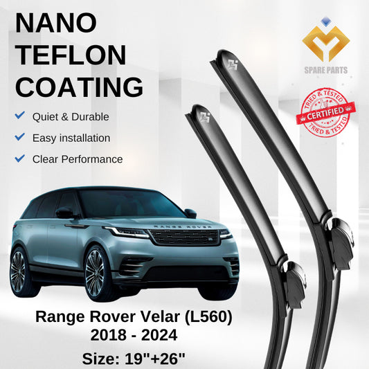 Range Rover Velar 2018-2024 (L560) Premium Japan Tech Car Wiper Accessories 19”+26” Type 04 Clip- Includes Free Gift!