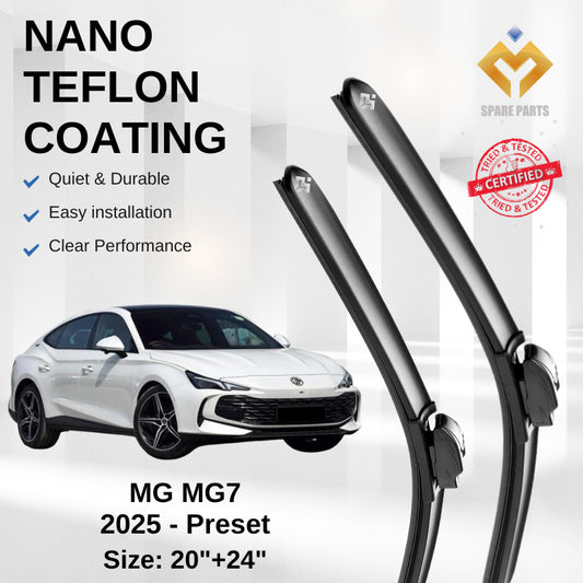 MG7 2025 Premium Japan Tech Car Wiper Blades 14”+28” | Streak-Free, Durable, Easy Install + Free Microfibre Cloth